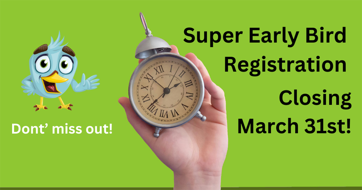 Time is running out-FB Text with litter bird